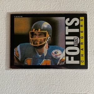 Dan Fouts 1985 Topps Base Card #372